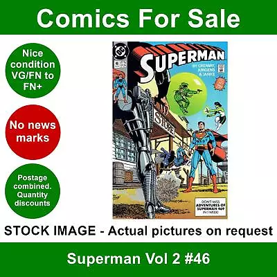 Buy DC Superman Vol 2 #46 Comic - VG/FN+ 01 August 1990 • 3.49£