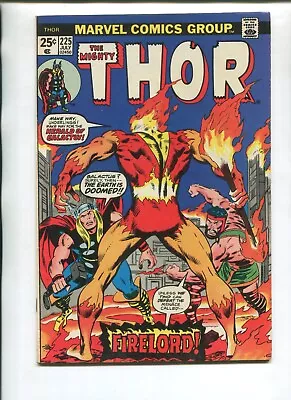 Buy Thor 225 Fine+ V1 Marvel 1974! 1st Firelord! Hercules & Destroyer! Galactus!!!!! • 38.82£