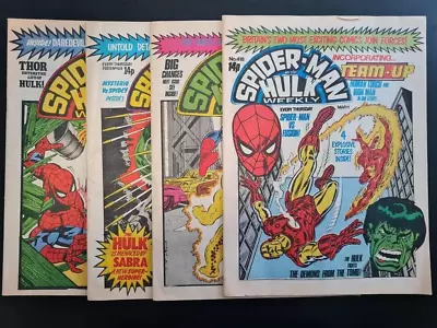 Buy Spider-man And Hulk Weekly #410 #414 #417 #418 Marvel Uk Weekly 1981 • 1.99£