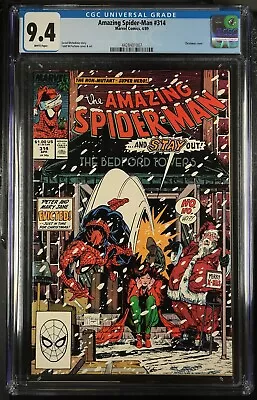 Buy The Amazing Spider-Man #314 CGC 9.4 Classic Todd McFarlane Cover Key 4428401007 • 50.48£