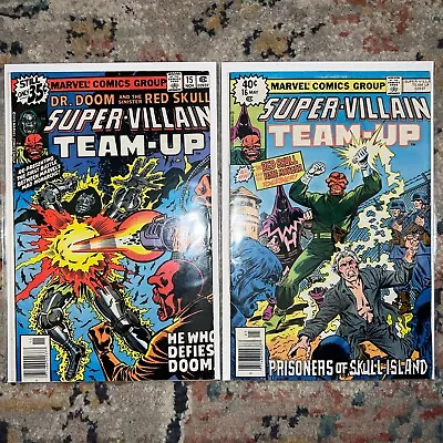 Buy Super-Villain Team-Up Lot 15 And 16 1976 Marvel 1st Appearance Shroud • 14.75£