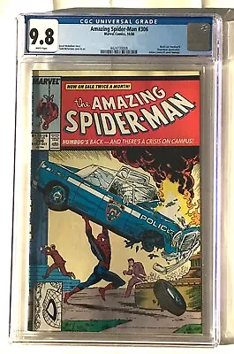 Buy CGC AMAZING SPIDER-MAN #306 1988 Marvel Comics CGC 9.8 NM/MT • 193.38£