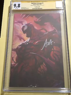 Buy Absolute Carnage #1 Signed Artgerm Virgin Variant 1:500 9.8 SS Only One On Ebay • 388.30£