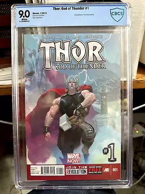 Buy RARE! THOR: GOD OF THUNDER #1 2013 CBCS 9.0 1st App Of THOR'S Axe JAMBJOM • 20.19£