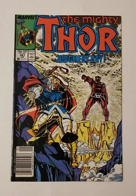 Buy Mighty Thor #387 1st Cameo App Of Exitar The Executioner Newsstand Marvel Comics • 7.74£