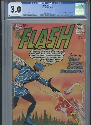 Buy Flash #117 1960 CGC 3.0 (1st App Of Captain Boomerang) • 108.73£