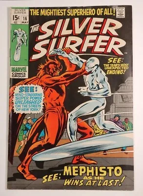 Buy Silver Surfer #16  VG 4.0  Mephisto, Shalla Bal, & Nick Fury MAY 1970 HOT🔥KEY🔑 • 32.62£