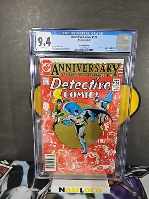 Buy Detective Comics #526 Newsstand Edition CGC 9.4 Death Of Jason Todds Parents • 50.48£