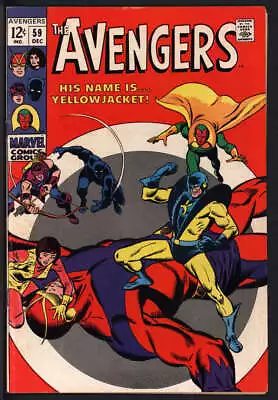 Buy Avengers #59 5.5 // 1st Appearance Of Yellowjacket Marvel Comics 1968 • 69.12£
