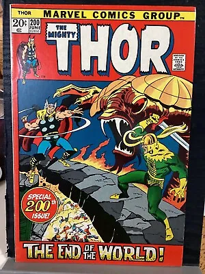 Buy Thor #200 Marvel 1972 Ragnarok Bronze Age Nice Condition! • 31.06£