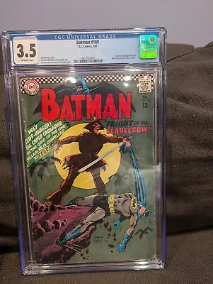 Buy Batman #189 CGC 3.5 1ST OW Pages SA SCARECROW! (DC Comics February 1967) • 194.15£