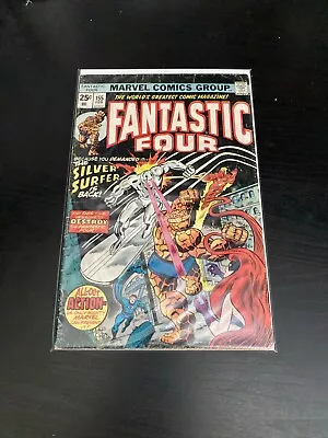 Buy Fantastic Four #155 (1975) Silver Surfer Cover BAGGED AND BOARDED • 3.89£