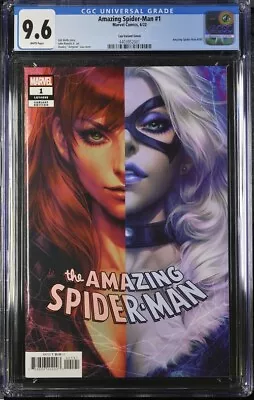 Buy Amazing Spider-Man 1 CGC 9.6 Artgerm Lau Variant Cover • 40£