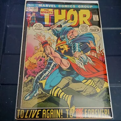 Buy ⚡️THE MIGHTY THOR #201 Marvel Comics 1972 Bronze Age 1st App. Of Blackworld⚡️ VF • 7.76£