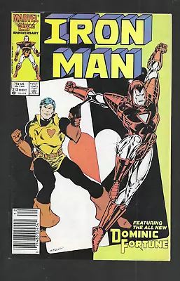 Buy 1986 Marvel-Iron Man #213-Fortune's Child-Features The New Dominic Fortune-VF+ • 5.82£