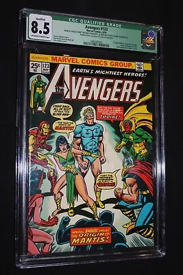 Buy Avengers 123 CGC 8.5 DOUBLE COVER Ow To White Pages Value Stamp Missing • 95.52£