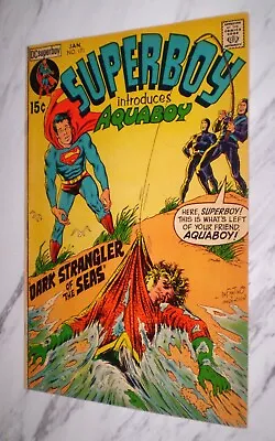 Buy Superboy #171 VF/NM 9.0 OW Pages 1971 DC 1st AquaBoy Appearance • 38.83£