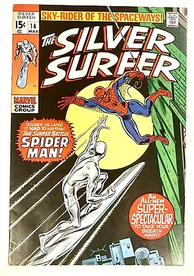 Buy Silver Surfer #14 1970 8.5 VF+ 🔑 Iconic Cover  John Buscema • 194.12£