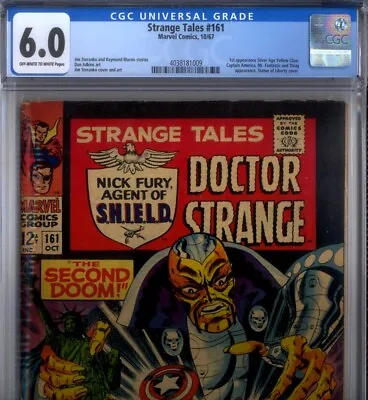 Buy PRIMO:  STRANGE TALES #161 Nick Fury STERANKO FN 6.0 CGC 1967 Marvel Comics • 62.09£