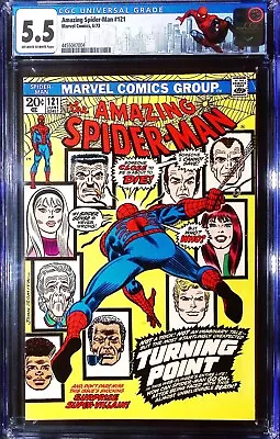 Buy Amazing Spider-Man #121 CGC 5.5 Death Of Gwen Stacy! Bronze Key! • 279.58£