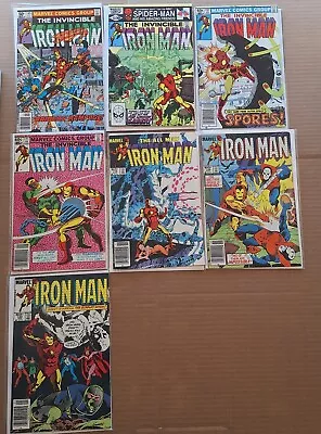 Buy Invincible Iron Man Bronze Age Comic Lot 145,153,157,171,176,188,190 (1977) • 11.65£