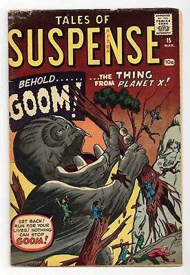 Buy Tales Of Suspense #15 GD+ 2.5 1961 • 139.79£