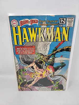 Buy BRAVE AND THE BOLD #42 1962 DC 3.5 Hawkman New Costume JOE KUBERT COVER ART • 26.40£