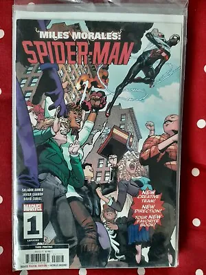 Buy Miles Morales: Spider-man Issue #1 2019 Scarce Third Printing, Like New • 15£