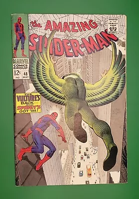Buy Amazing Spider-Man #48 🔑 1st App Blackie Drago As Vulture Marvel 1967 VF-/VF • 171.16£