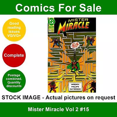 Buy DC Mister Miracle Vol 2 #15 Comic - VG/VG+ 01 May 1990 • 2.49£