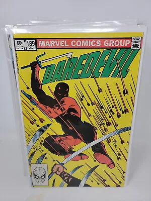 Buy DAREDEVIL #189 1982 Marvel 8.0 DEATH OF STICK Frank Miller Cover Art • 5.43£