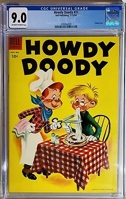 Buy ⭐️Howdy Doody Comics#31,1954 CGC 9.0 NM ⭐️Classic PaintedPasta CVR🍝Dell TopTier • 504.80£