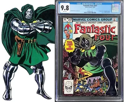 Buy FANTASTIC FOUR 247 CGC 9.8 WHITE PAGES 10/82 💎KEY 1st KRISTOFF VERNARD 2nd DOOM • 139.01£