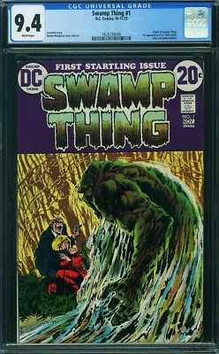 Buy Swamp Thing #1 CGC 9.4 DC 1972 - WHITE PAGES - Key Bronze! P8 168 Cm • 695.06£