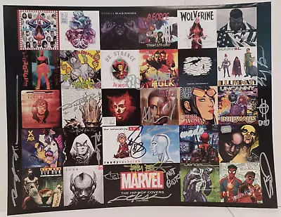 Buy 16 SIGNATURES MARVEL  The HIP HOP COVERS  New York Comic Con 2017 Mini Poster • 1,397.89£