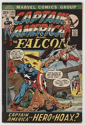 Buy Captain America 153 Marvel 1972 FN 1st Jack Monroe Bucky Falcon Nick Fury • 18.79£