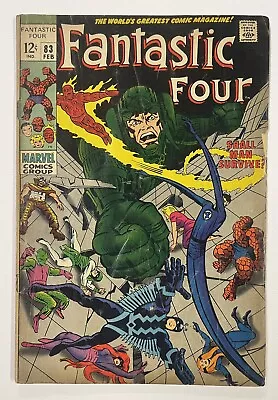 Buy Fantastic Four #83. Feb 1969. Marvel. Vg. House Of Agon Vs Evil Inhumans! • 20£