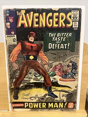 Buy Avengers #21 MARVEL ( Vol 1 1965) 1st App Power Man. Cents Copy 🔥🔥 • 18£