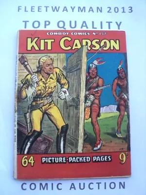 Buy Cowboy Picture Library Comic - 157 - 1955 - Kit Carson - Vgc - Western Fleetway • 3.99£