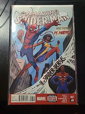Buy The Amazing Spider-Man #7 2014 1st App Of Spider-UK (Sleeved) • 8.99£