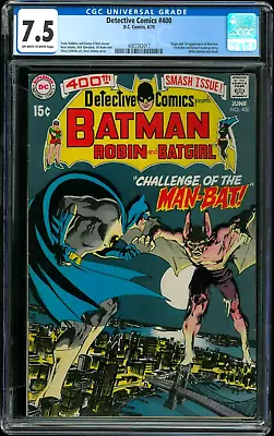 Buy Detective Comics 400 - CGC 7.5 (1st Appearance Man-Bat) Neal Adams Cover • 388.30£
