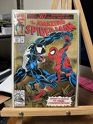 Buy The Amazing Spider-Man #375 NM Gold Foil 30th Anniversary 1993 Marvel Comics • 19.42£