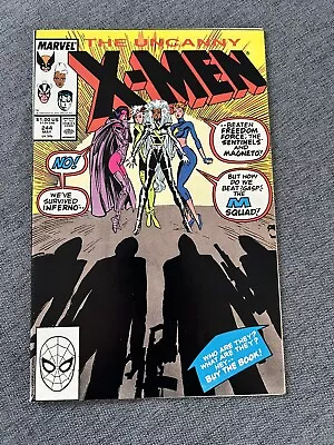 Buy Uncanny X-Men #244 - First Appearance Of Jubilee, Marvel Comic 1989 • 24.95£