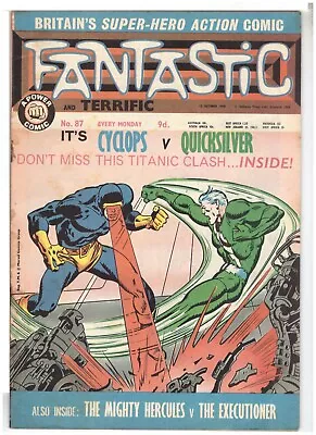 Buy FANTASTIC #87 Odhams Press 1968 - MARVEL UK THOR IRON MAN X-MEN COMIC (2) • 7£