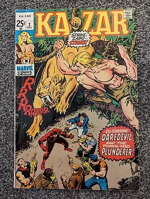 Buy Ka-Zar 2 Featuring Daredevil. Marvel 1970. Combined Postage • 4.48£