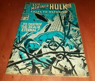 Buy Tales To Astonish The Incredible Hulk And The Sub-mariner # 98 G/vg Marvel 1967  • 11.61£