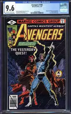 Buy Avengers #185 Cgc 9.6 Ow/wh Pages // Origin Of Quicksilver + Scarlet Witch 1979 • 77.66£