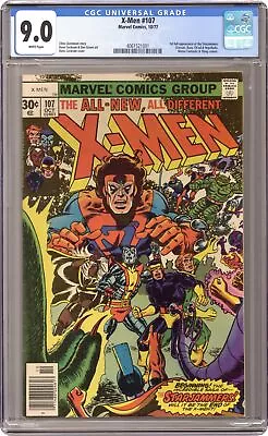 Buy Uncanny X-Men #107 CGC 9.0 1977 4061521001 1st Full App. Starjammers • 229.10£