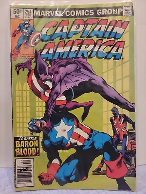 Buy Captain America #254 1st App New Union Jack Marvel Comics  • 15.53£