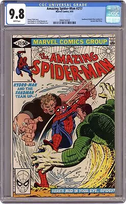 Buy Amazing Spider-Man #217D Direct Variant CGC 9.8 1981 3994150003 • 116.70£